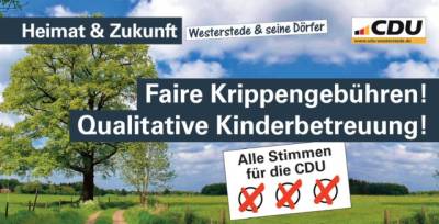 Faire Krippengeb�hre. Qualitative Kinderbetreuung.